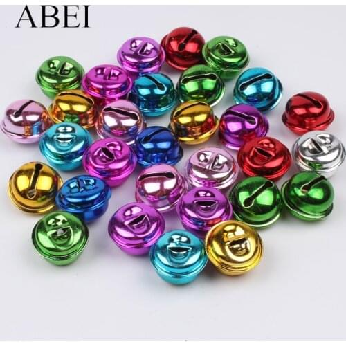 50pcs 20mm Mix Colors Gingle Bells DIY Pets Toys Handmade Crafts Ornaments Christmas bell Decoration