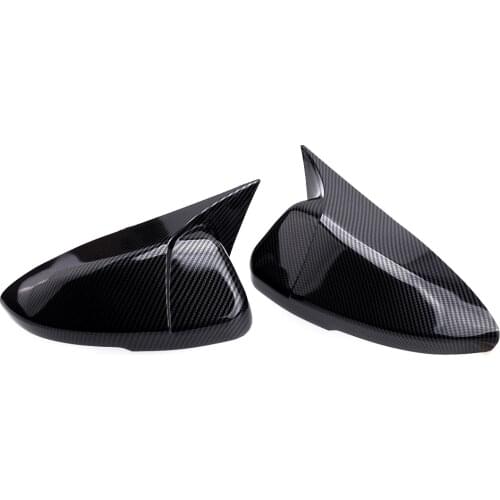 1 Pair Carbon Fiber Look Side Rear View Door Wing Mirror Cover Trim Cup Housing Fit for Honda Accord 2018 2019 2020