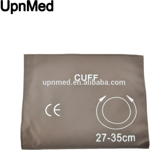 Brown PU NIBP single tube Blood pressure cuff,27-35cm