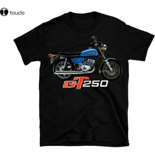 New Gt250 Gt 250 Motorcycle T Shirt Printed Inspired Classic Suz Tee Shirt S-5Xl