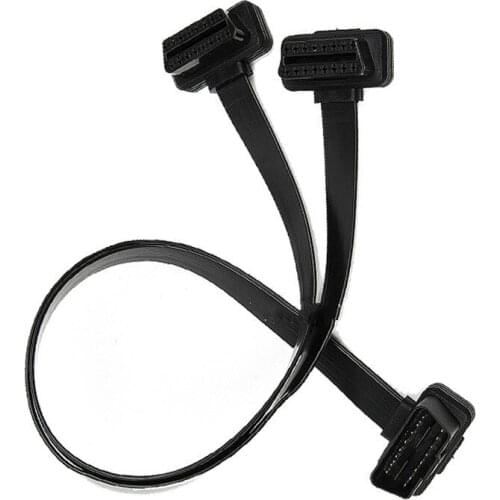 OBD2 1 / 2 adaptor extension line auto OBD extension line 16 pin core splitter one pull two plug