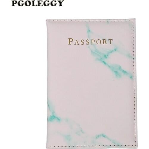 Passport Cover Colorful Marble Style Waterproof Passport Holder Travel Cover Case Card Holder High Quality Passport Packet