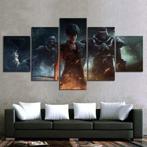 5 Piece Beyond Good and Evil 2 Video Game Poster Paintings Fantasy Wall Art for Home Decor