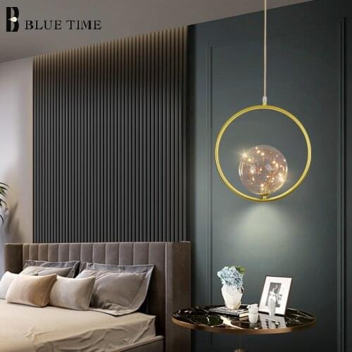 Simple Modern Led Pendant Light Home 110v 220v Pendant Lamp For Bedroom Bedside Hanging Lamp Living Room Bedroom Light Fixture