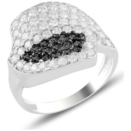 Silver 925 Sterling Zircon Stone Ring