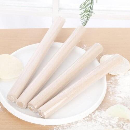 Rolling Pin solid Wooden Dough Roller for home Baking Cooking Fondant Cake Decorations Kitchen Tools Accessories 1 Pcs