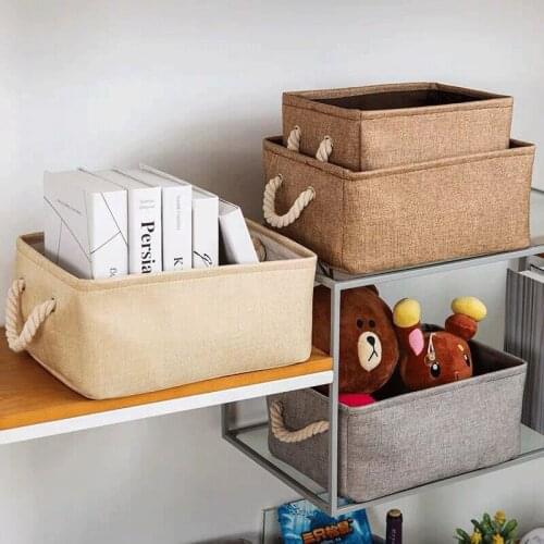 Foldable Storage Basket Large Capacity Laundry Storage Box Multi-function Portable Book Sundries Baskets Home Kitchen Organizer