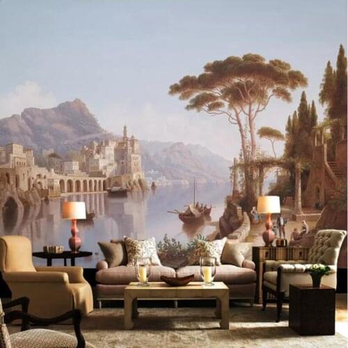 Modern 3 d Effect Photo Wallpaper Nature Wall Mural Custom Nordic Large Living Room Bedroom Landscape Painting Desktop Wallpaper