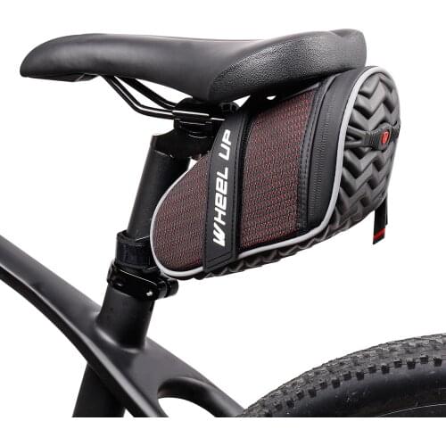 Bike Saddle Bag Waterproof Bicycle Bag Pouch Under Seat Pack with Reflective Strip for Mountain Bike