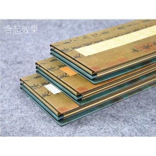 Batik blank Xuan Paper ，Vertical grid Rice Xuan Paper Calligraphy blank Folding Booklet Book