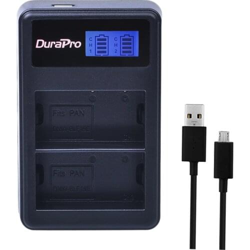 1pc LCD Dual USB Charger for Panasonic DMW-BLF19 DMW BLF19 BLF19 Lumix DMC-GH3 DMC GH3 GH4 DMC-GH4 Camera Battery Charger