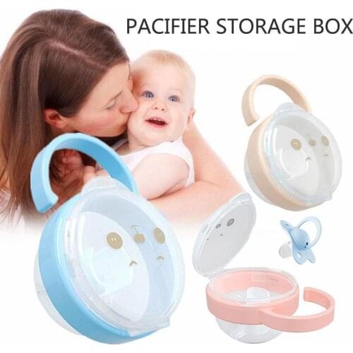 2020 Baby Pacifier Storage Box Dustproof Portable Hanging Storage Panda Box Kids Travel Storage Pacifier Box V8C5