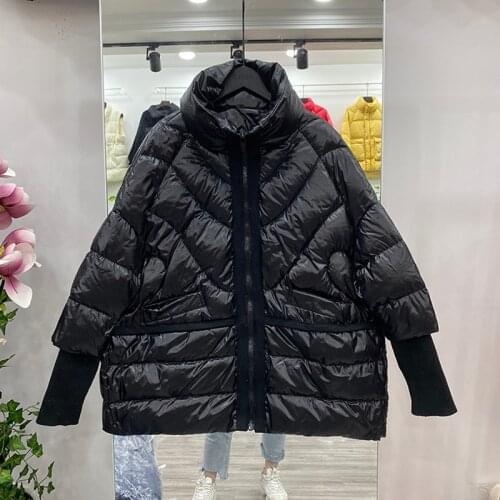 2021 Winter Jacket Women 90% Ultra Light White Duck Down Jacket Women Loose Down Coat Female Warm Short Down Parkas Snow Outwear