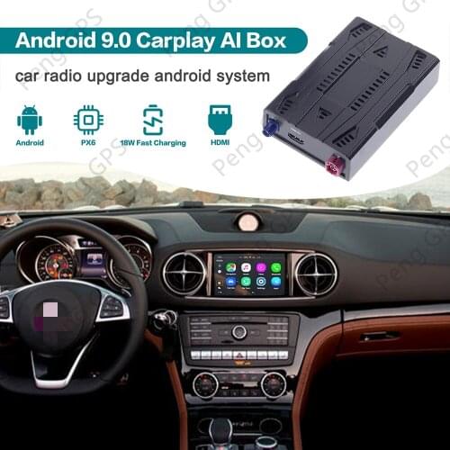 4+128G CarPlay AI Box GPS Navigator Android Auto for Mercedes Benz Universal Car Android Multimedia Player Android 9.0 System