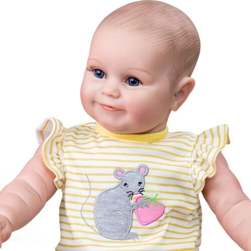 48CM silicone baby reborn doll lifelike newborn girl Maddie detailed hand painting real soft touch dolls toy gift