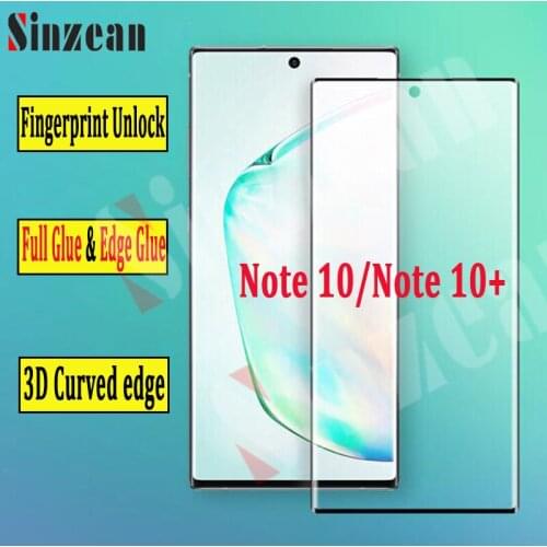 50pcs/lot For Samsung Galaxy Note 10/Note 10 Pro 3D FULL GLUE/EDGE GLUE Tempered Glass Screen Protector