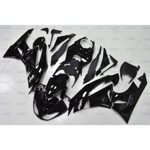 636 Zx-6r 2009 - 2012 Plastic Fairings Zx6r 2009 Bodywork Ninja Zx-6r 2011 glossy Black Fairings