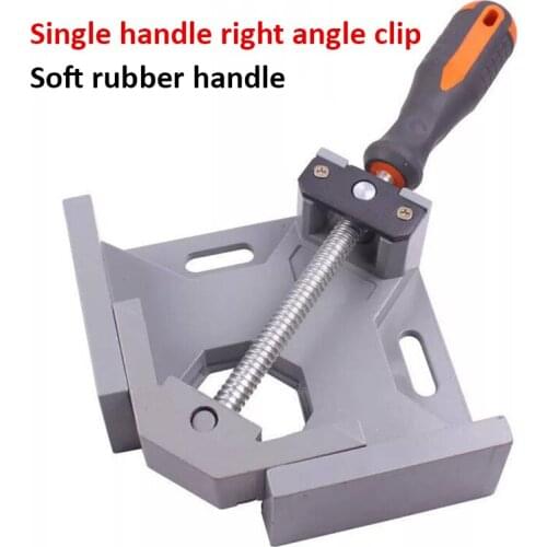 Aluminum Double Handle Single Handle 90 Degree Right Angle Clamp Angle Clamp Woodworking Frame Clip Right Angle Folder Tool