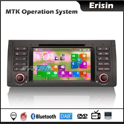 Erisin 7161 7" DAB GPS DVR DTV Bluetooth DVD RDS Car Autoradio Player for BMW 5 Series 5er E39 E53 M5 X5