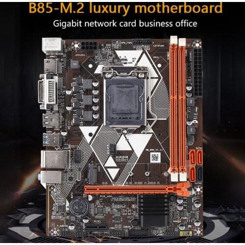 B85 Motherboard LGA 1150 Dual Channel DDR3 Support 8Gx2 M.2 Motherboard for 2nd 3rd i3 i5 and i7 Pentium Celeron Series