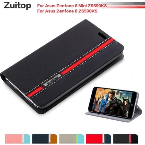 Cowboy PU Leather Phone Case For Asus Zenfone 8 Mini ZS590KS Flip Case For Asus Zenfone 8 ZS590KS Case Soft Silicone Back Cover