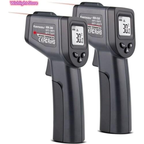 Digital Infrared Thermometer -50~550C Laser Temperature Meter Gun Digital LCD Industrial Outdoor Laser Pyrometer IR Thermometer