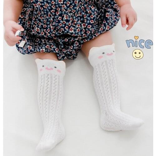 Baby Socks With Mesh Girls Boy Knee High Long Socks Infant Anti Mosquito Sock Newborn Kids Soft Breathable Floor Sock Summer
