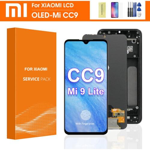 6.39'' Super AMOLED For Xiaomi CC9 LCD Mi CC9 Display Touch Screen Digitizer Assembly Replacement Parts For MI 9 Lite Display