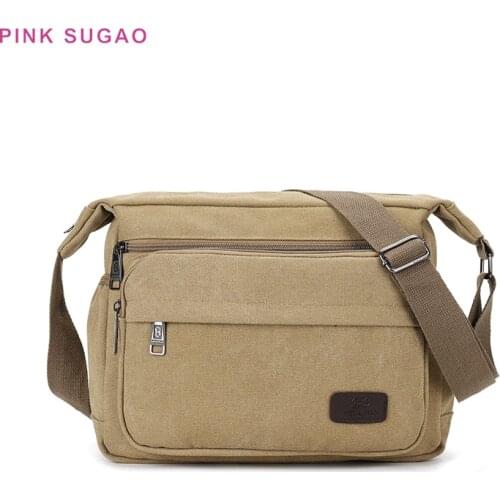 Pink Sugao Designer Crossbody Bag For Men Fashion Shoulder Bag Luxury Handbags Men Bags Designer 2019 Canvas Bags High Quality
