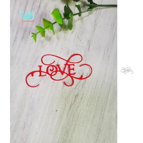 Valentine Love Metal Cutting Dies Scrapbooking Stencil for Album Paper DIY Gift Cards Decoration Embossing Mold Dies New 2021