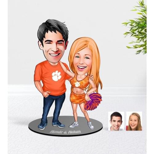 Personalized Custom Sweetheart Caricature Of Wooden Trinket Model-54 Reliable Modern Simple Gift Special Design Good Quality Surprise dear