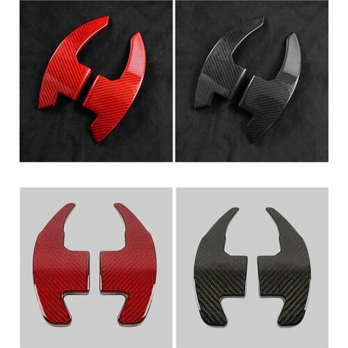 Carbon Fiber Steering Wheel Shift Paddles Car Interior Modification Accessories for Ford Mustang 15-20