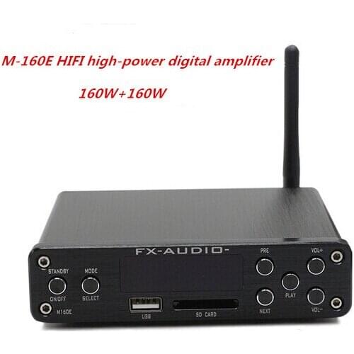 M-160E DC32 5A 160W+160W TDA7498E HIFI high-power digital amplifier support U disk SD card APE lossless Bluetooth 4.0