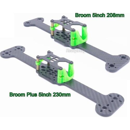 Broom 5inch 208mm / Broom Plus 5inch 230mm Carbon Fiber Frame TPU Parts FPV Drone kit For Brushless Motors 2004 / 2204 / 1506
