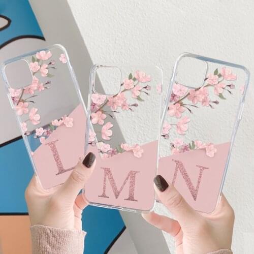 Cute Letter Case For Samsung Galaxy A21S A12 A10 A40 A32 A31 A02S A52 A51 A50 A72 A70 A71 S20 S21 FE Ultra S9 S10 Plus F52 Cover