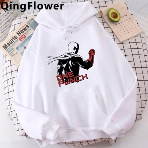 One Punch Man Saitama hoodies men graphic hip hop printed harajuku male sweatshirts clothing hip hop