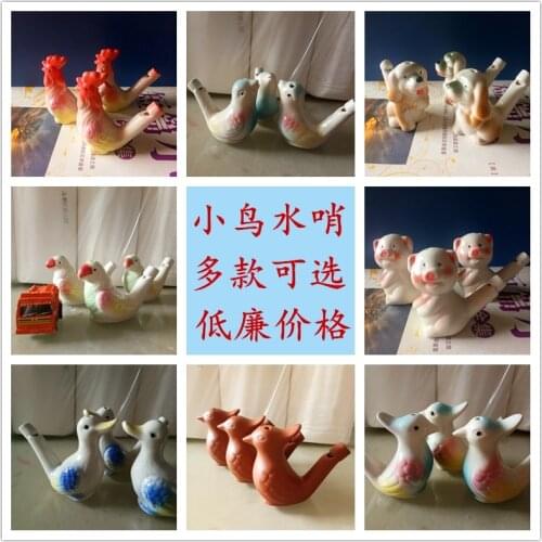Music cartoon whistles Ceramic animals ducklings water whistles childrens fun toys, tourist stalls waterbirds whistle