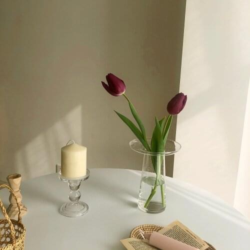 Table Vases Decorative Glass Bottles Centerpiece for Wedding Reception Flower Vases for Home Decor transparent