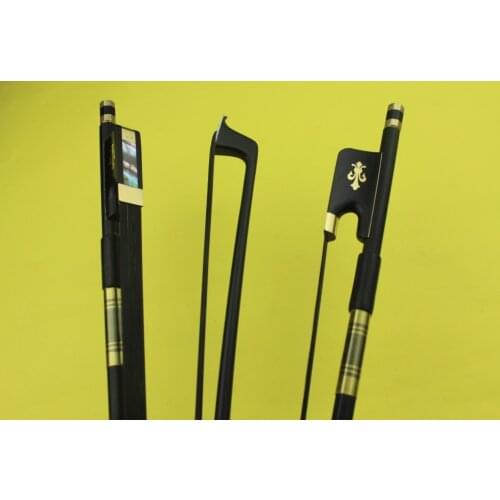 3pcs new PRO black Carbon fiber viola bow black horse hair free shipping