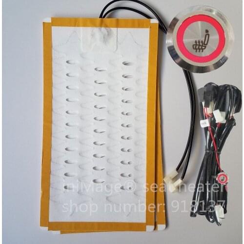 New Arrival 1 seat install Stainless Universal Round Switch alloy wire heated pads seat warmer heating auto accessories parts