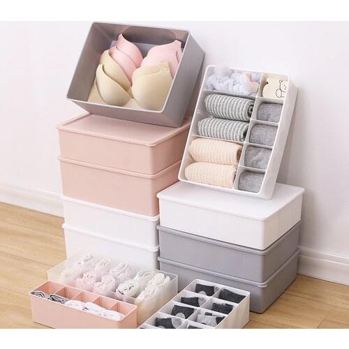 1/10/15 Grids Underwear Bra Socks Ties Scarfs Organizer Clothes Storage Box Adjustable The Partition Drawer Closet Organizers