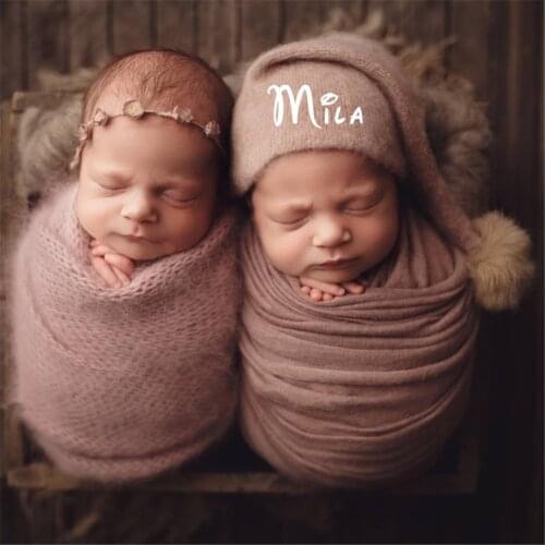 Personalized Infant Hat Newborn Baby Gift Twins Gifts Preemie Hat Custom Name Beanie Hat Newborn Baby Infant Gift Baby Cap