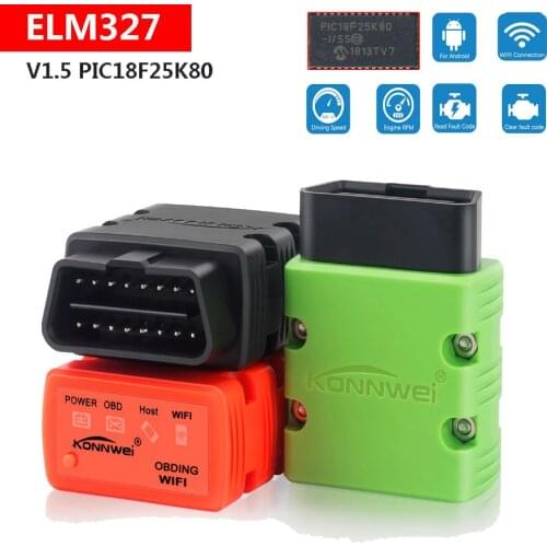 PIC18F25K80 ELM327 Wifi OBD2 Scanner CAN-BUS Diagnostic Tester For Hyundai ix35 ix25 i30 i20 Tuscani Sonata Getz 1.3A 1.6M