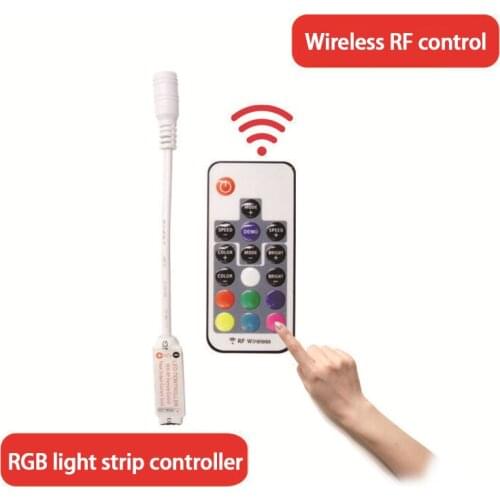 12V RGBW Controller Full-color 24-key RF Wireless Remote Strip Lights Bluetooth Controller For RGB RGBW LED Strip Lamp Dropship