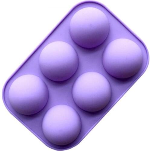 Half Sphere Silicone Soap Molds Bakeware Cake Decorating Tools Pudding Jelly Chocolate Fondant Mould Ball Shape Biscuit Tool