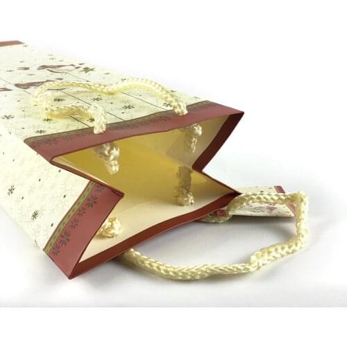 Popular sale cheap gift wine paper bag red wine