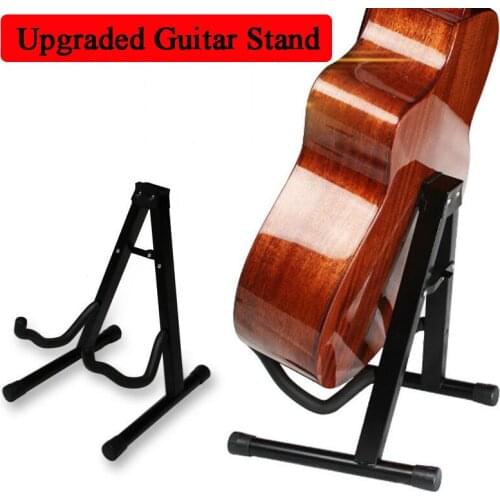Foldable Universal Guitar Stand Multifunctional Tripod Holder for Acoustic Electronic Classical Guitar Bass Ukulele Violin Cello