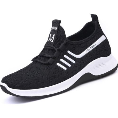 Women Casual Shoes Fashion Breathable Walking Mesh Lace Up Flat Shoes Sneakers Women 2021 Tenis Feminino Black Vulcanized Shoes