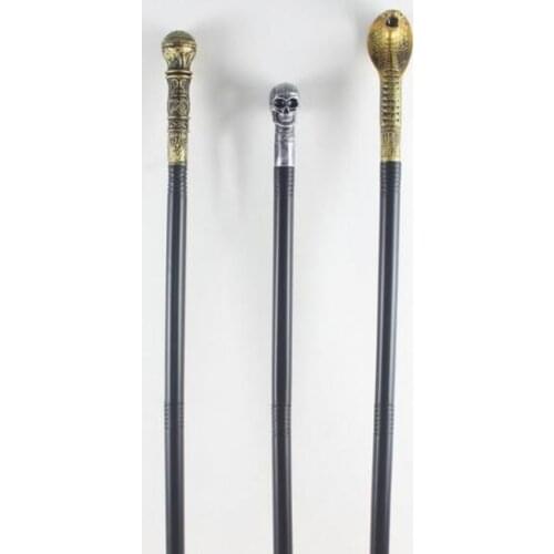 Evil Witch Halloween Fancy Dress Handheld Cane Staff Snake Skeleton Skull King Magic Wands Canes Costume COSPLAY props GIFT