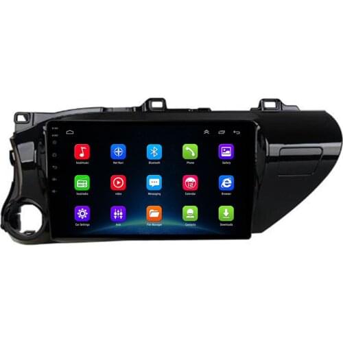 10.1" Android 10.0 Radio for TOYOTA HILUX 2016 2017 2018 Left hand Driver with Bluetooth GPS Navi USB FM SWC DVR OBD